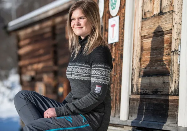 Aclima Pitkähihaiset Paidat^DesignWool MARIUS Mockneck Woman Norefjell