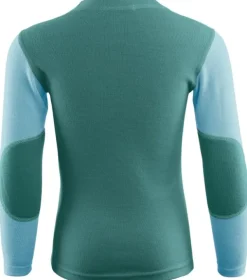 Aclima Kids WarmWool lasten merinopaita, vihreä/sininen| Lasten Alusasut Ja Kerrastot