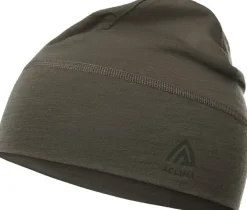 Aclima LightWool 140 Beanie merinopipo, maastonvihreä| Päähineet, huivit ja kaulurit/Pipot Ja Lakit