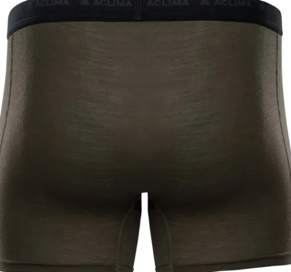 Aclima Alusvaatteet^LightWool 140 Boxer miesten bokserit, maastonvihreä