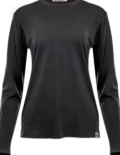 Aclima Pitkähihaiset Paidat^LightWool 180 Crewneck naisten pitkähihainen paita, tummanharmaa