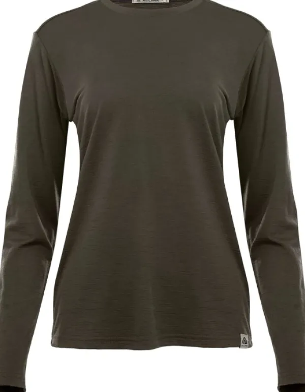 Aclima Kerrastopaidat^LightWool 180 Crewneck naisten kerrastopaita, Tarmac