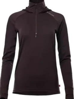 Aclima Hupparit, Fleecet Ja Välipaidat^LightWool 180 Hoodie W's Chocolate Plum