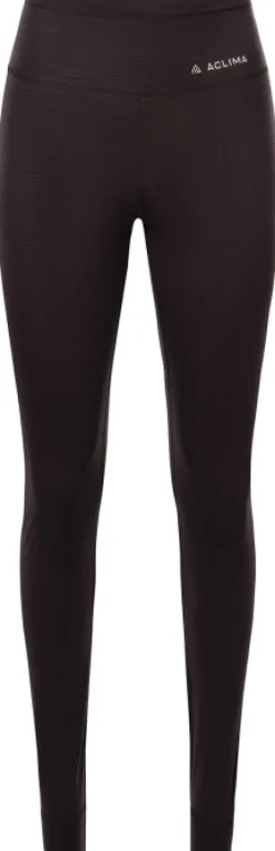 Aclima Kerrastohousut^LightWool 180 Longs naisten kerrastohousut, viininpunainen