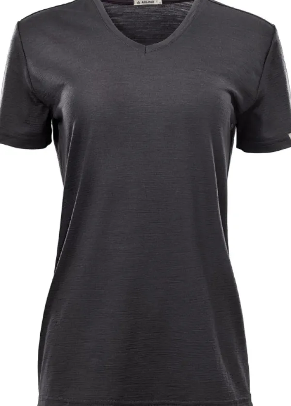Aclima T-paidat Ja Pikeepaidat^LightWool 180 Loose Fit Tee naisten t-paita, tummanharmaa