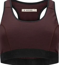 Aclima LightWool 180 Sports Top naisten urheiluliivit, viininpunainen| Alusvaatteet