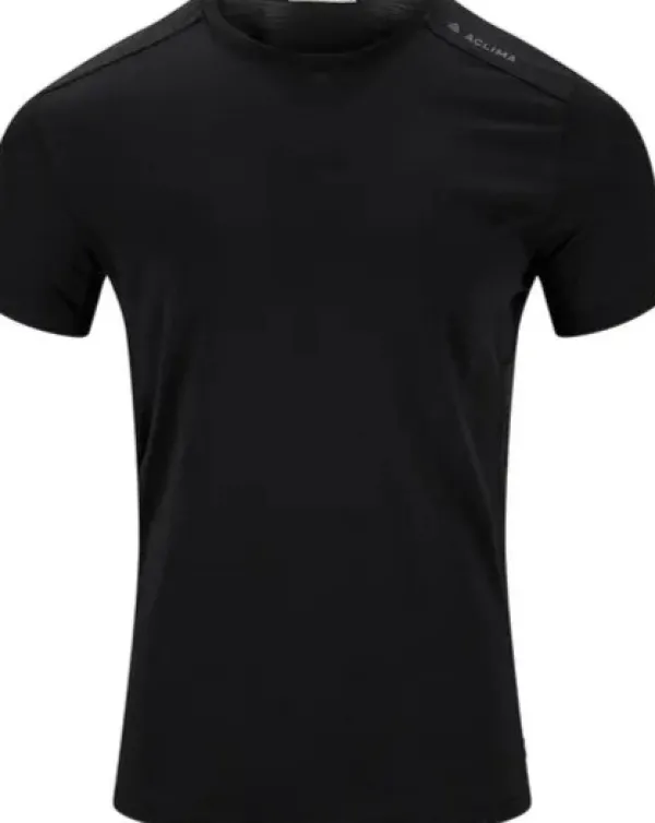 Aclima T-paidat Ja Pikeepaidat^LightWool 140 Trail Tee M's Jet Black