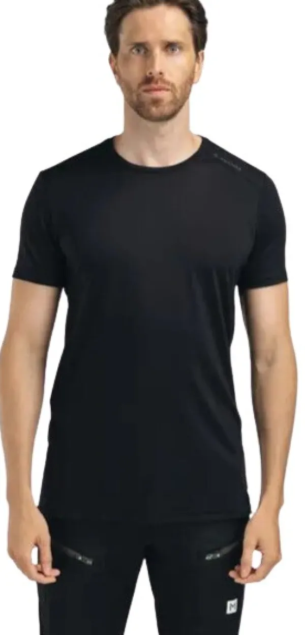 Aclima T-paidat Ja Pikeepaidat^LightWool 140 Trail Tee M's Jet Black