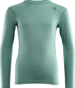 Aclima Lasten Alusasut Ja Kerrastot^Lightwool Crewneck Junior merinopaita, Oil Blue