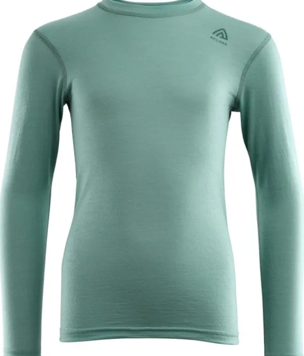 Aclima Lasten Alusasut Ja Kerrastot^Lightwool Crewneck Junior merinopaita, Oil Blue