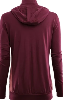 Aclima Hupparit, Fleecet Ja Välipaidat^Lightwool Hoodie naisten merinovillahuppari, viininpunainen