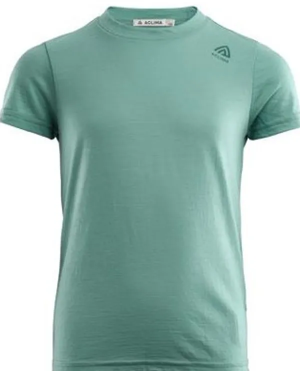 Aclima Lasten Alusasut Ja Kerrastot^LightWool Junior t-paita, Oil Blue