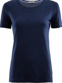 Aclima T-paidat Ja Pikeepaidat^LightWool naisten t-paita, Navy Blazer