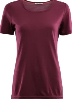 Aclima LightWool naisten t-paita, Zinfandel| T-paidat Ja Pikeepaidat