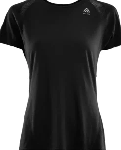 Aclima T-paidat Ja Pikeepaidat^Lightwool Sports naisten t-paita, Jet Black