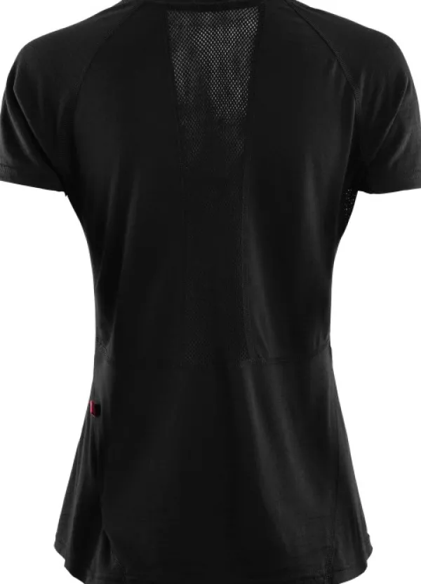 Aclima T-paidat Ja Pikeepaidat^Lightwool Sports naisten t-paita, Jet Black