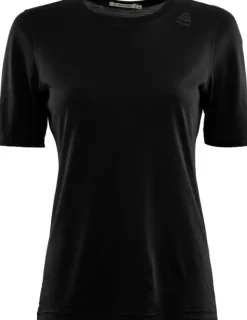 Aclima T-paidat Ja Pikeepaidat^Lightwool Undershirt Tee naisten t-paita, musta
