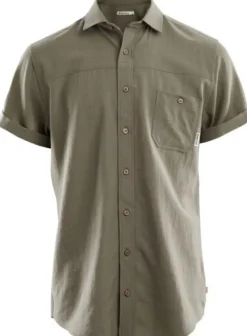 Aclima lyhythihainen merinopaita, vihreä| Flanelli- Ja Kauluspaidat