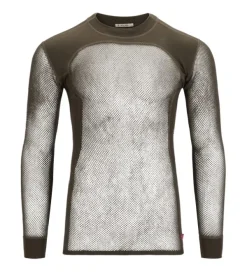 Aclima Kerrastot^verkkokerrasto WoolNet Crewneck + Longs Tarmac miesten