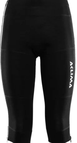 Aclima Kerrastohousut^WarmWool 3/4 Summit Longs Woman naisten kerrastohousut, musta