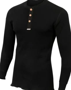 Aclima WarmWool Granddad Shirt Man Jet Black| Pitkähihaiset Paidat