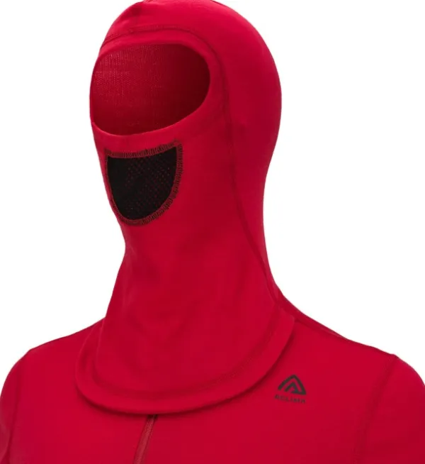 Aclima WarmWool Hoodsweater w/Zip naisten kerrastopaita, Jester Red/Jet Black| Hupparit, Fleecet Ja Välipaidat