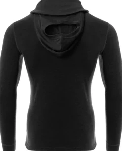 Aclima WarmWool Hoodsweater V2 merinohuppari, Jet Black| Metsästysliivit/Fleeceliivit