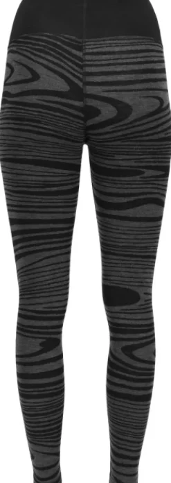 Aclima WarmWool Longs High Waist naisten kerrastohousut, Black Motion| Kerrastohousut