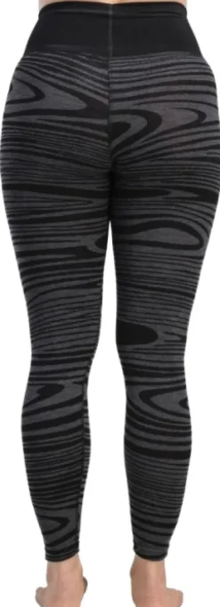 Aclima WarmWool Longs High Waist naisten kerrastohousut, Black Motion| Kerrastohousut