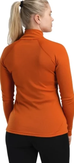 Aclima Kerrastopaidat^WarmWool Mockneck naisten kerrastopaita, Gold Flame