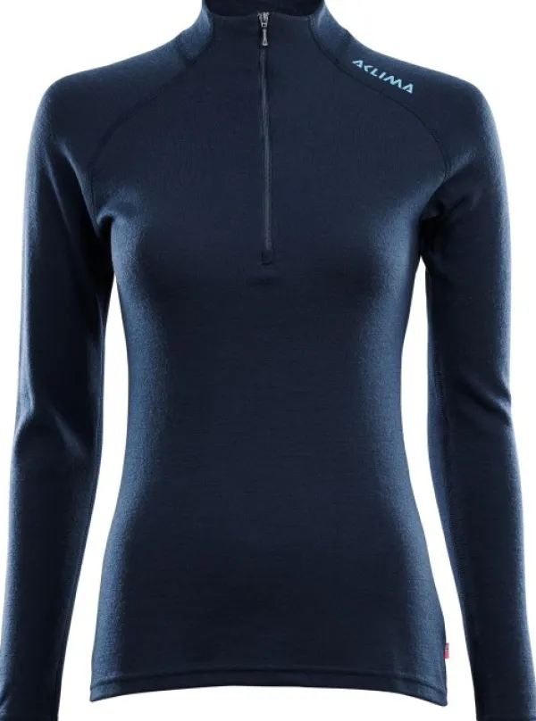 Aclima Kerrastopaidat^WarmWool naisten merinopaita, tummansininen