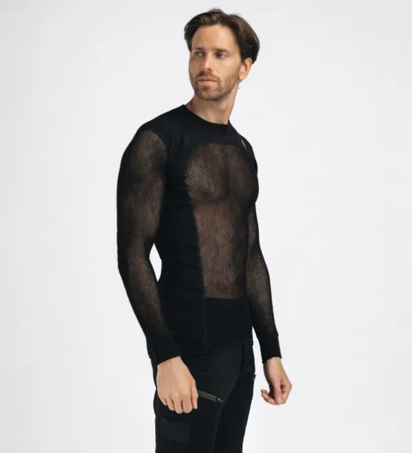 Aclima Kerrastopaidat^WN crew neck aluskerrastopaita, musta