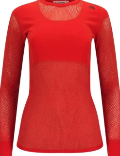 Aclima Kerrastopaidat^WoolNet Original Crewneck naisten kerrastopaita, Poinciana