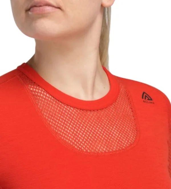 Aclima Kerrastopaidat^WoolNet Original Crewneck naisten kerrastopaita, Poinciana