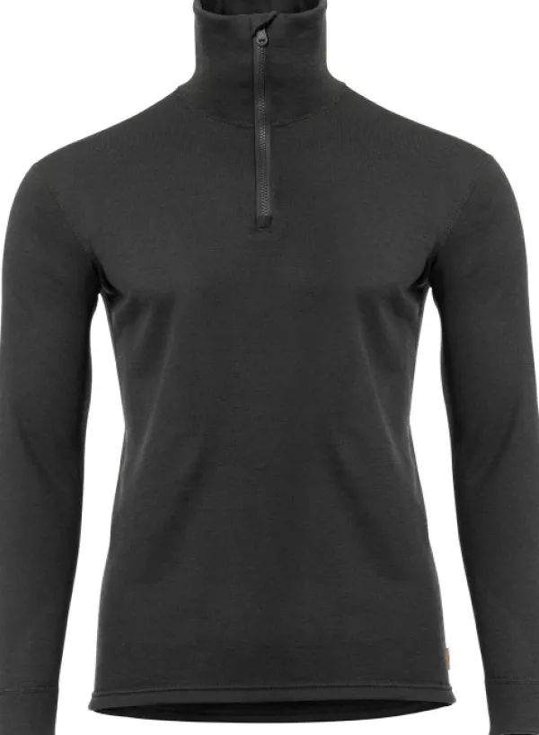 Aclima WoolTerry Polo kerrastopaita, Jet Black| Pitkähihaiset Paidat