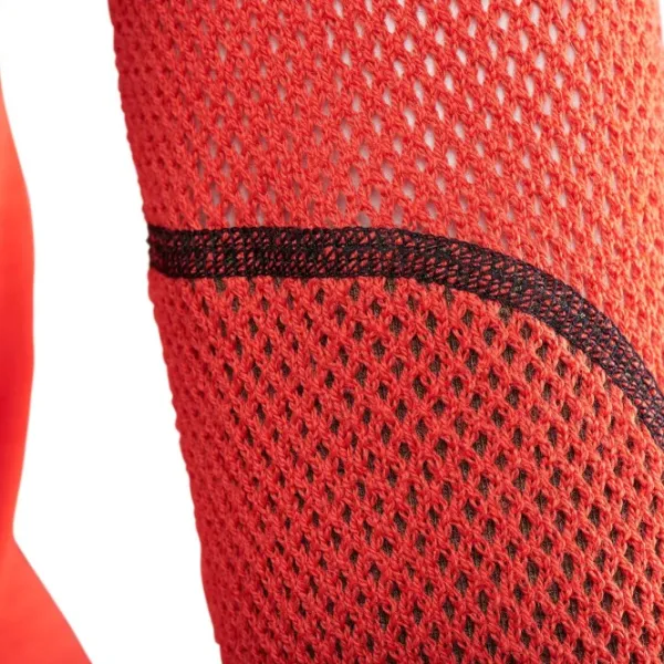 Aclima Kerrastopaidat^W's WoolNet Hybrid Mock Neck Jet Black/Poinciana/Capulet Olive