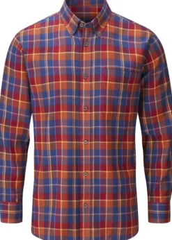 Alan Paine Metsästyspaidat^Ilkley Flannel Button Down Collar Shirt flanellipaita, Red Check