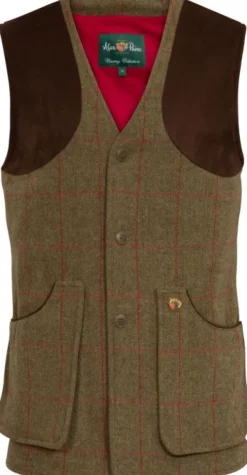Alan Paine M's Combrook Tweed Shooting Waistcoat Sage| Liivit