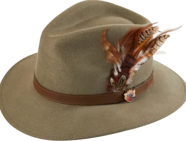 Alan Paine Metsästysasusteet/Metsästyshatut^Richmond Felt Hat hattu, Oatmeal