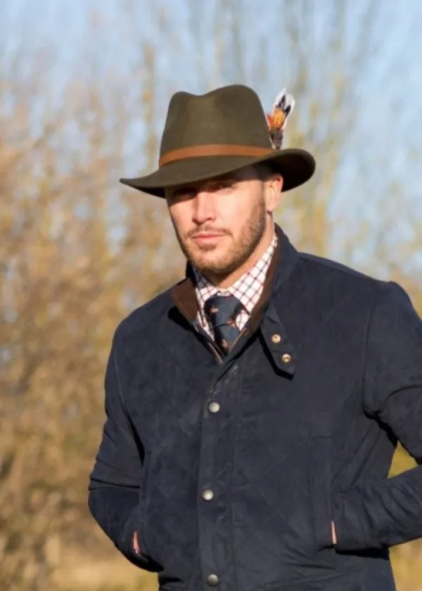 Alan Paine Metsästysasusteet/Metsästyshatut^Richmond Felt Hat Unisex Olive