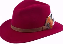 Alan Paine Richmond Felt Hat Unisex Wine| Metsästysasusteet/Metsästyshatut