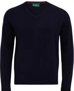 Alan Paine Metsästysliivit/Fleeceliivit^Streetly V-Neck Pullover villapaita, Navy