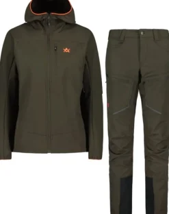 Alaska 1795 Metsästyshousut/Softshellhousut Ja Tuulenpitävät Housut^Alaska Chaser naisten metsästyspuku, Brown