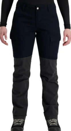 Alaska 1795 Retkeilyhousut^Alaska Comfort -naisten housut, musta/harmaa