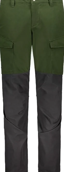 Alaska 1795 Retkeilyhousut^Alaska Comfort -naisten housut, vihreä/harmaa