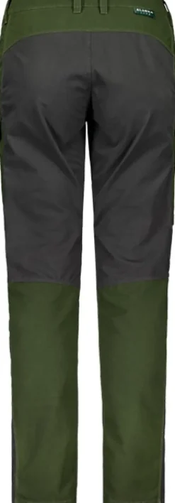 Alaska 1795 Retkeilyhousut^Alaska Comfort -naisten housut, vihreä/harmaa