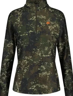 Alaska 1795 Alaska CoolDry Half-Zip Top naisten paita, BlindTech Invisible| Camovaatteet