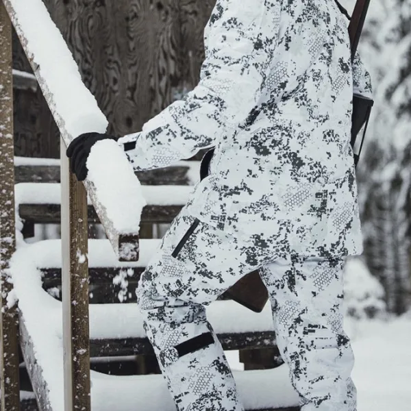 Alaska 1795 Alaska Tundra -miesten metsästyshousut, BlindTech Snow (2022)| Lumicamo