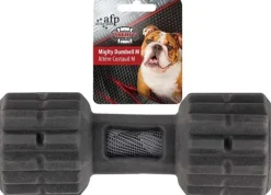 All For Paws Aktivointilelut^Hundleksak Mighty Rex Dumbell Svart M 17,5 cm