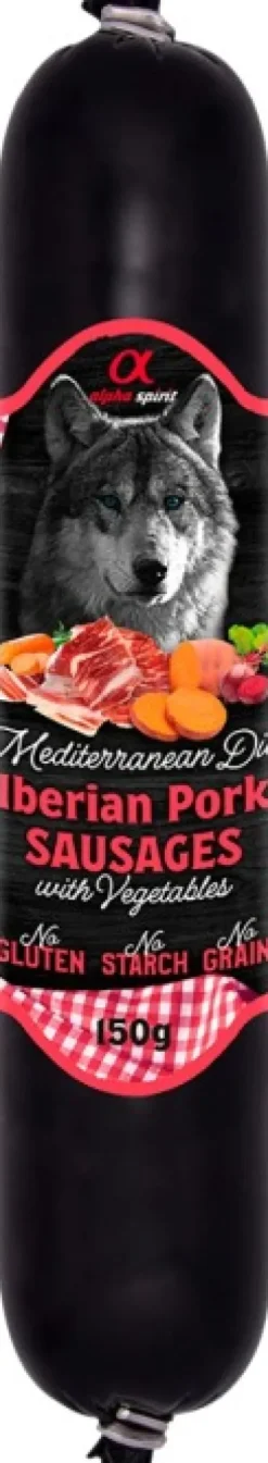 Alpha Spirit Mediterranean Kinkkumakkara vihanneksilla150 g| Koiran Märkäruoka